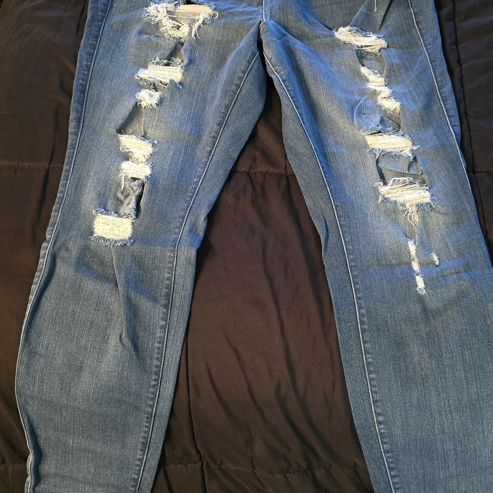 Torrid Bombshell Distressed Skinny Jeans